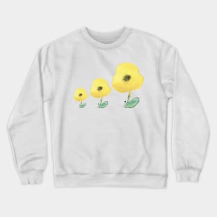 yellow poppies dance Crewneck Sweatshirt